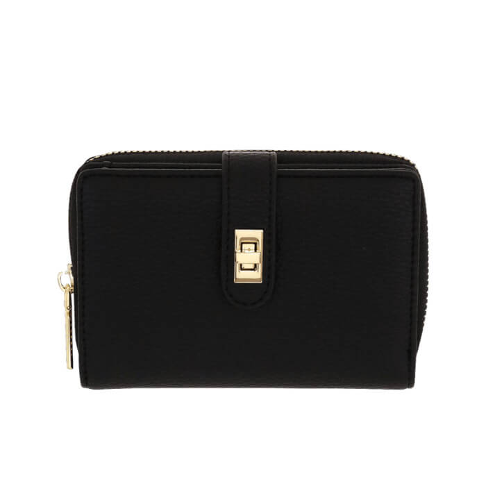 PORTAFOGLIO F ZIP S SWEET & CHIC NERO